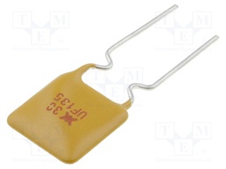 Fuse: PTC polymer; 1.35A; 8,9x13,5mm; Pitch: 5mm