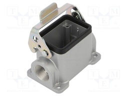 Enclosure: for HDC connectors; C146; size E6; with latch; PG16