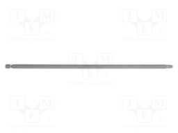 Screwdriver bit; Phillips; PH3; 1/4"; Overall len: 300mm