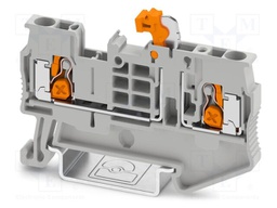 Splice terminal: rail; 20A; 500V; PA; L: 36.9mm; 0.5÷4mm2; ways: 1