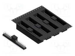 Connector: pin strips; pin header; male; PIN: 40; 2.54mm; SMT; 2x20
