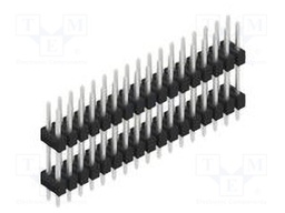 Connector: pin strips; pin header; male; PIN: 34; 2.54mm; THT; 2x17