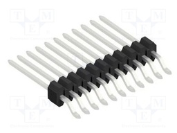 Connector: pin strips; pin header; male; PIN: 11; 1.27mm; SMT; 1x11