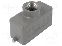Enclosure: for HDC connectors; size D16B; for cable; for latch