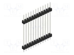 Connector: pin strips; pin header; male; PIN: 12; 2.54mm; THT; 1x12