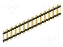 Connector: pin strips; pin header; male; PIN: 44; 2mm; THT; 1x44