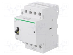 Contactor: 4-pole installation; NO x4; 24VAC; 63A; DIN; ICT; W: 54mm