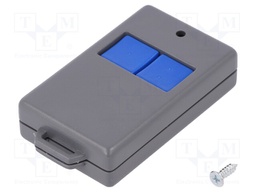 Enclosure: for remote controller; X: 37mm; Y: 61mm; Z: 15mm; grey