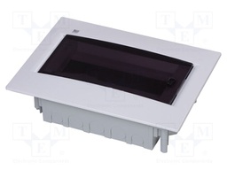Enclosure: for modular components; IP40; plaster embedded; white