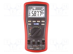 Meter: insulation resistance; LCD; Sampling: 5x/s; True RMS AC
