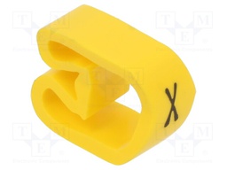 Markers for cables and wires; Label symbol: X; 8÷16mm; PVC; PA