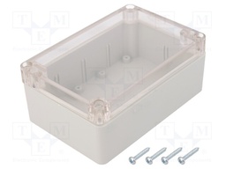 Enclosure: multipurpose; X: 90mm; Y: 135mm; Z: 55mm; ABS; grey; IP65