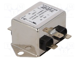 Filter: anti-interference; 250VAC; Ioper.max: 12A; Ir: 0.5mA