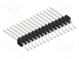 Connector: pin strips; pin header; male; PIN: 15; 1.27mm; SMT; 1x15