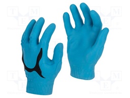Protective gloves; Size: 10,XL; blue-black