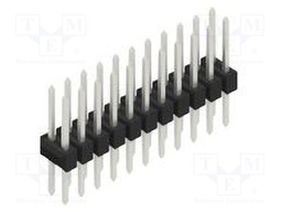 Connector: pin strips; pin header; male; PIN: 22; 2.54mm; THT; 2x11