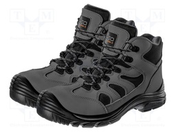 Boots; Size: 39; grey; leather; slip,perforation,impact