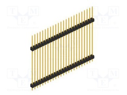Connector: pin strips; pin header; male; PIN: 24; 2.54mm; THT; 1x24