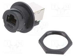 Coupler; PIN: 8; Cat: 5e; Layout: 8p8c; RJ45 socket,both sides; IP67