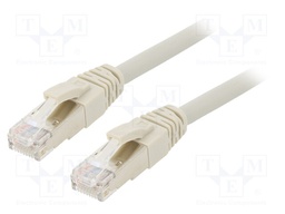 Patch cord; ETHERLINE® Cat.6a,S/FTP; 6a; stranded; Cu; LSZH; grey