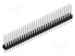 Connector: pin strips; pin header; male; PIN: 62; 1.27mm; THT; 2x31
