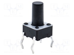 Microswitch TACT; SPST-NO; Pos: 2; 0.05A/12VDC; THT; 1.57N; 6x6x4mm