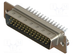 Connector: D-Sub HD; PIN: 44; socket; male; straight; THT; MHDD