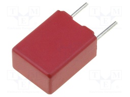 Capacitor: polyester; 470nF; 100VDC; Pitch: 5mm; ±10%; Mounting: THT