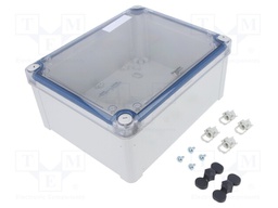 Enclosure: multipurpose; X: 194mm; Y: 241mm; Z: 107mm; polycarbonate