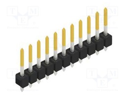 Connector: pin strips; pin header; male; PIN: 11; 2.54mm; THT; 1x11