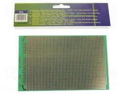 Board: universal; eurocard,single sided,prototyping; W: 100mm