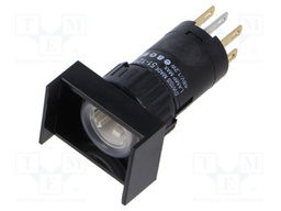 Switch: body; 16mm; Stabl.pos: 1; NC + NO; Pos: 2; Cutout: Ø16.2mm