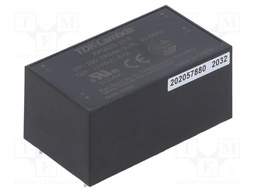 Converter: AC/DC; 25W; 90÷264VAC; Uout: 15VDC; Iout: 1.67A; 85%