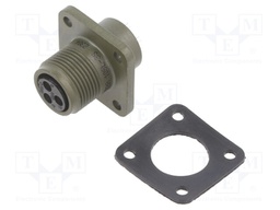 Connector: circular; Series: DS/MS; socket; female; PIN: 3; 13A