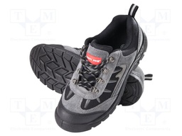Shoes; Size: 45; grey-black; knitwear,chamois; with metal toecap