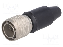 Plug; Connector: circular; HR10; male; PIN: 20; push-pull; 2A; 26AWG