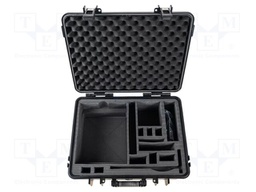 Hard carrying case; Colour: black; Mat: plastic; 1pcs.