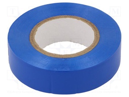 Tape: electrical insulating; W: 19mm; L: 20m; Thk: 0.13mm; blue; 200%