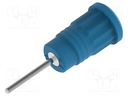 Connector: 4mm banana; socket; 36A; blue; nickel plated; insulated