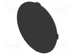 Cover; OptoHiT; black; plastic; Ø20mm