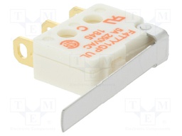 Microswitch SNAP ACTION; with lever; SPDT; 5A/250VAC; ON-(ON)