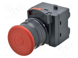 Switch: emergency stop; 22mm; none; 40mm