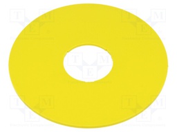 Warning plate; 22mm; 3SU1.5; -25÷70°C; Ømount.hole: 22mm; Ø: 75mm