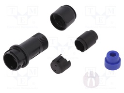 Connector: circular; plug; male; PIN: 2; w/o contacts; for cable