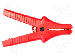 Crocodile clip; 32A; red; max.43mm; 11kV; Type: insulated