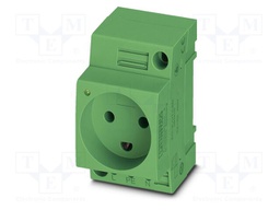 Connector: AC supply; socket; female; 16A; PIN: 3; screw terminal