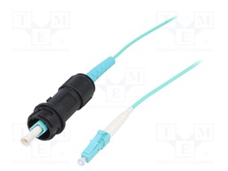 Connector: fiber optic; patchcord; PIN: 1; bayonet; Buccaneer 4000