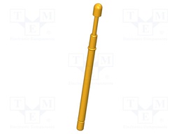 Test needle; Operational spring compression: 4mm; 8A; Ø: 2mm; 1.5N