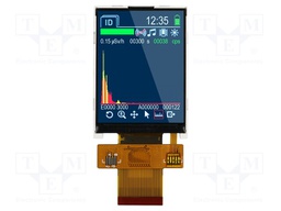Display: TFT; 2.4"; 240x320; Illumin: LED; Dim: 42.8x59.91x2.4mm
