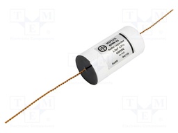 Capacitor: copper-polypropylene; 1uF; 600VDC; ±2%; Ø37x62mm; 0.008